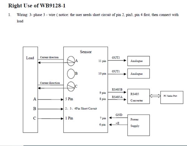 Multifunction Power Meter 4-20mA Output
