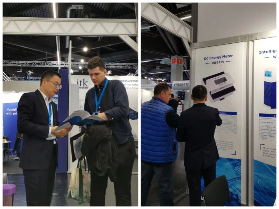 Figure 2 Introducing products to customers at the exhibition Figure 2 Introducing products to customers at the exhibition